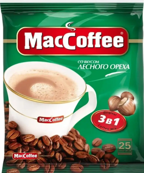 MacCoffee со вкусом лесного ореха 25шт.